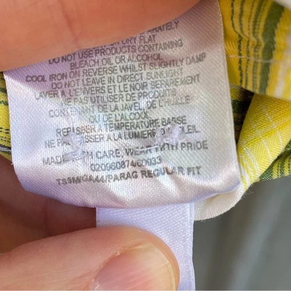 Ted Baker Yellow  plaid “parag” Buttondown, size Ted 3 (Medium) - Picture 7 of 12